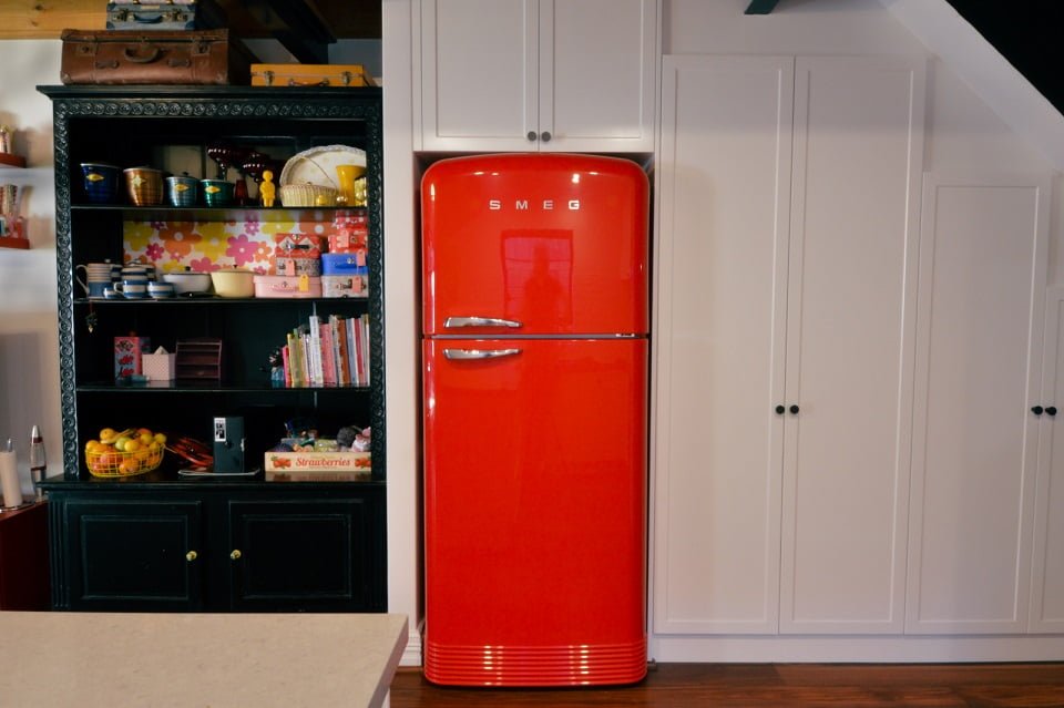 Example of red in the kitchen